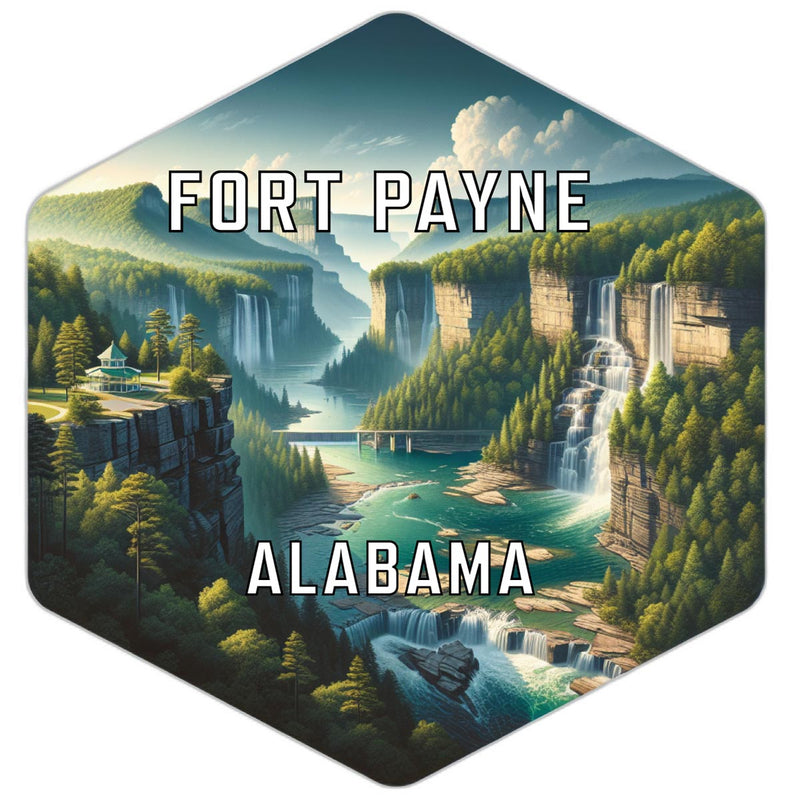 Fort Payne Alabama Travel Destination Souvenir Vinyl Decal Sticker 4-Inch
