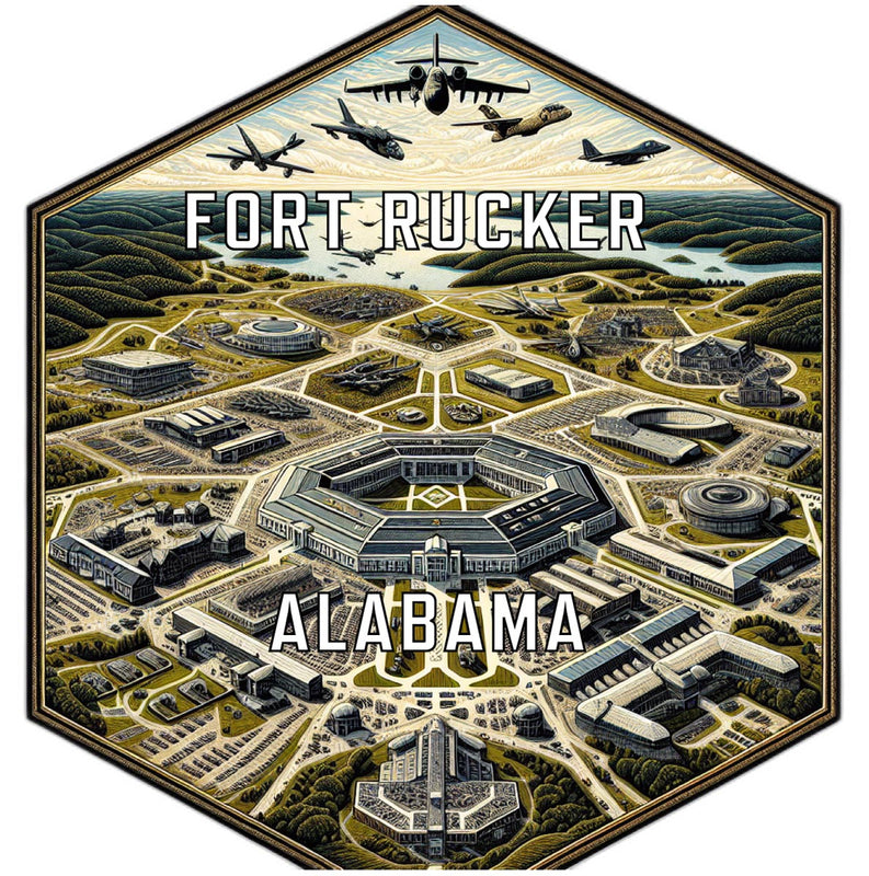 Fort Rucker Alabama Travel Destination Souvenir Vinyl Decal Sticker 6-Inch