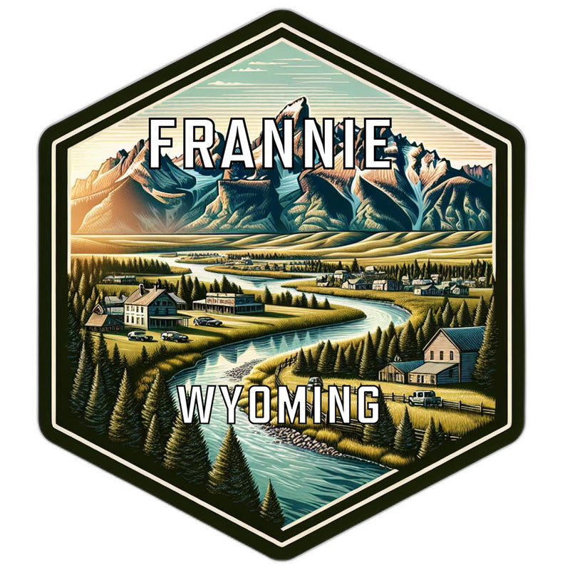 Frannie Wyoming Travel Destination Souvenir Vinyl Decal Sticker 6-Inch