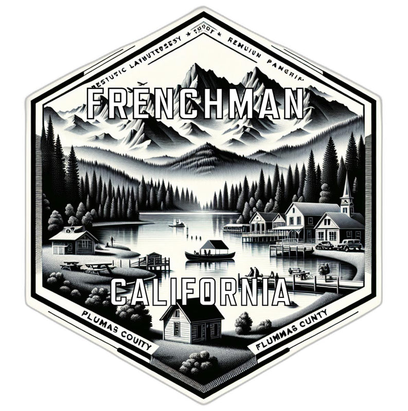 Frenchman California Travel Destination Souvenir Vinyl Decal Sticker 6-Inch