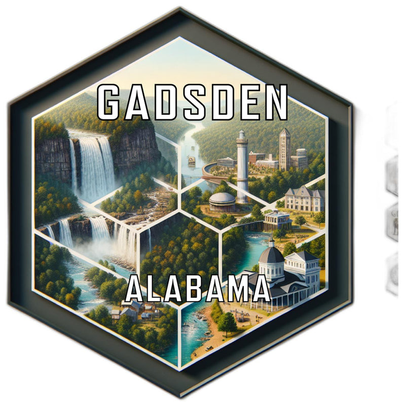 Gadsden Alabama Travel Destination Souvenir Vinyl Decal Sticker 2-Inch