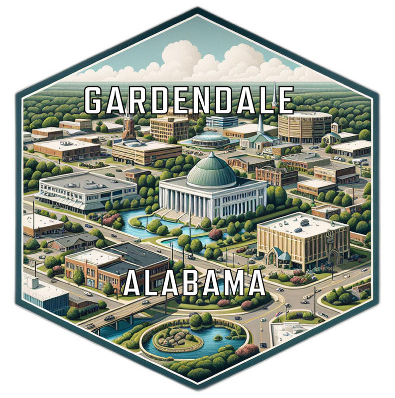 Gardendale Alabama Travel Destination Souvenir Vinyl Decal Sticker 4-Inch