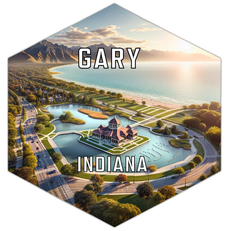 Gary Indiana Travel Destination Souvenir Vinyl Decal Sticker 2-Inch