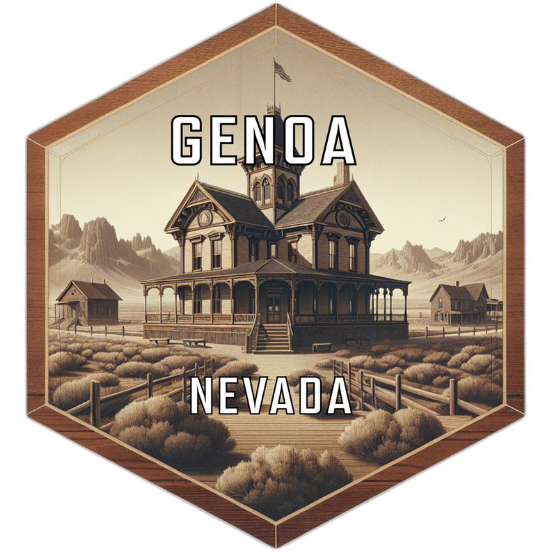 Genoa Nevada Travel Destination Souvenir Vinyl Decal Sticker 2-Inch