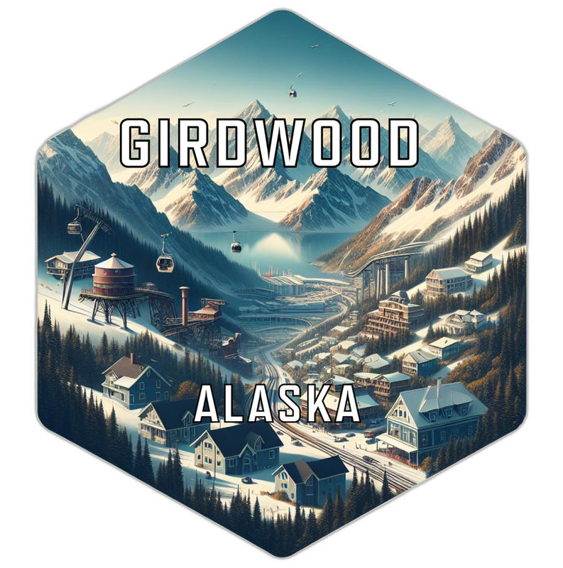Girdwood Alaska Travel Destination Souvenir Vinyl Decal Sticker 2-Inch