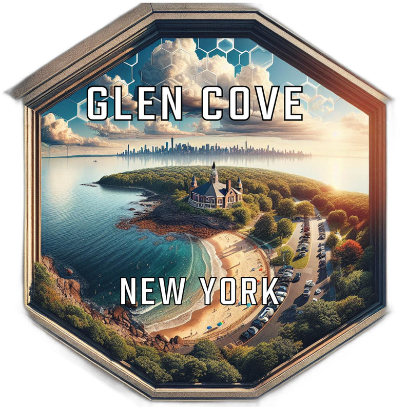 Glen Cove New York Travel Destination Souvenir Vinyl Decal Sticker 2-Inch
