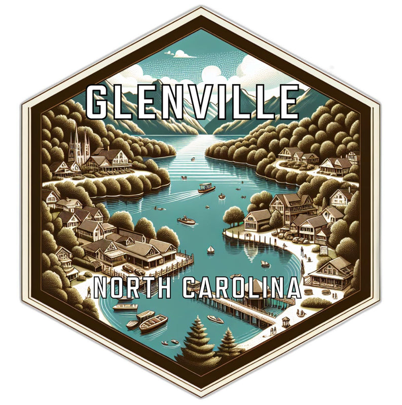Glenville North Carolina Travel Destination Souvenir Vinyl Decal Sticker 2-Inch