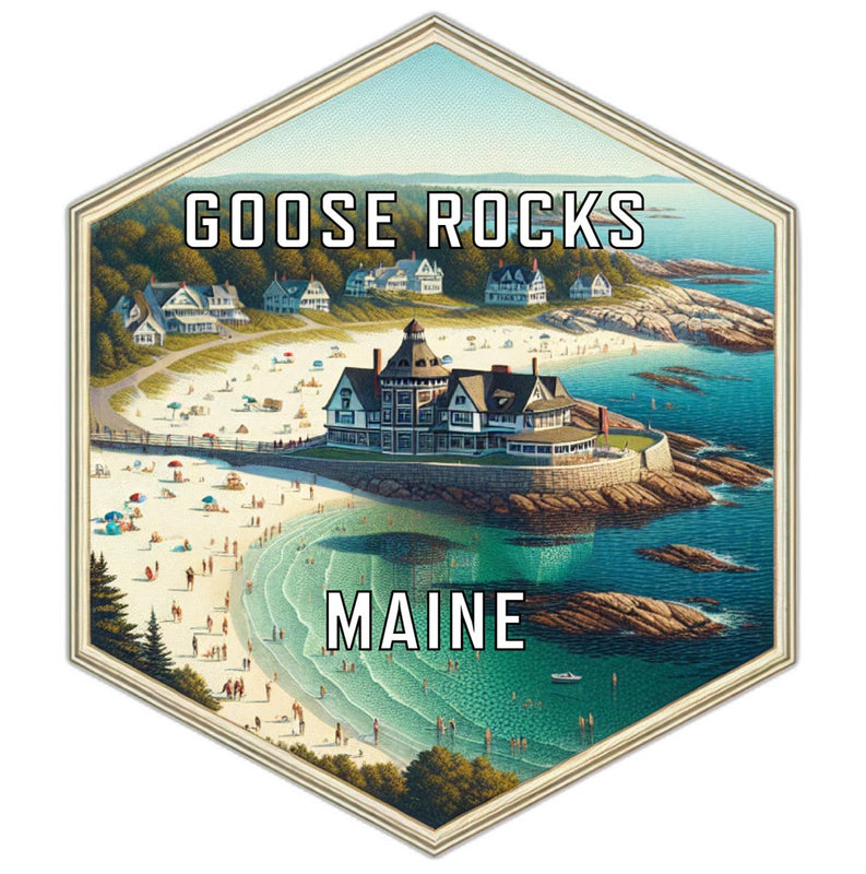 Goose Rocks Maine Travel Destination Souvenir Vinyl Decal Sticker 2-Inch