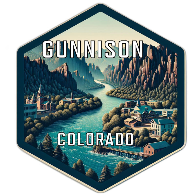 Gunnison Colorado Travel Destination Souvenir Vinyl Decal Sticker 2-Inch