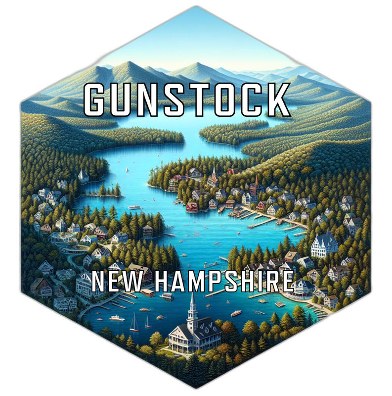 Gunstock New Hampshire Travel Destination Souvenir Vinyl Decal Sticker 2-Inch