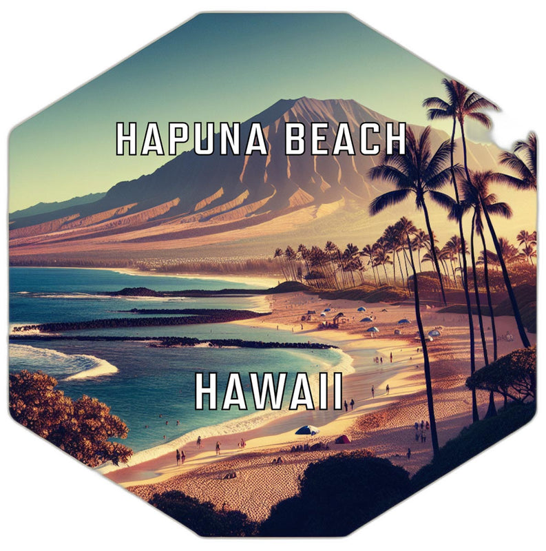 Hapuna Beach Hawaii Travel Destination Souvenir Vinyl Decal Sticker 2-Inch