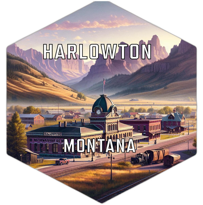 Harlowton Montana Travel Destination Souvenir Vinyl Decal Sticker 6-Inch