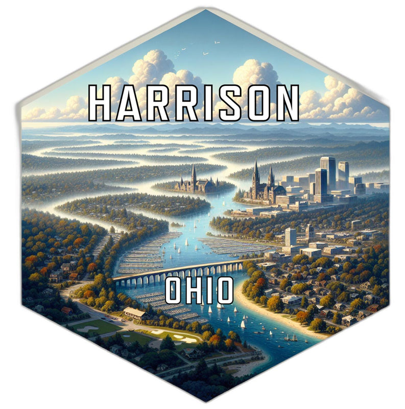 Harrison Ohio Travel Destination Souvenir Vinyl Decal Sticker 6-Inch