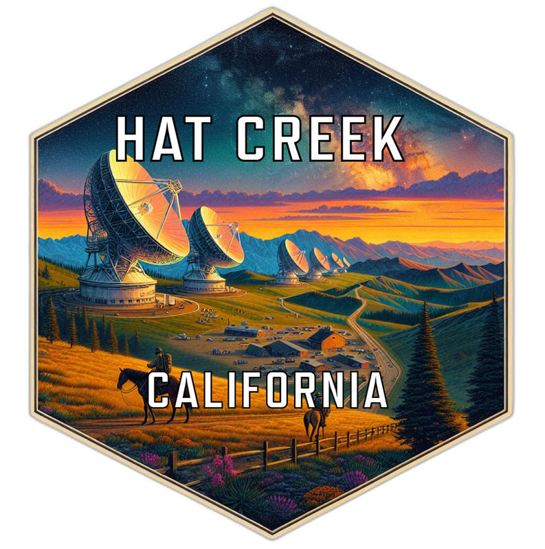 Hat Creek California Travel Destination Souvenir Vinyl Decal Sticker 2-Inch