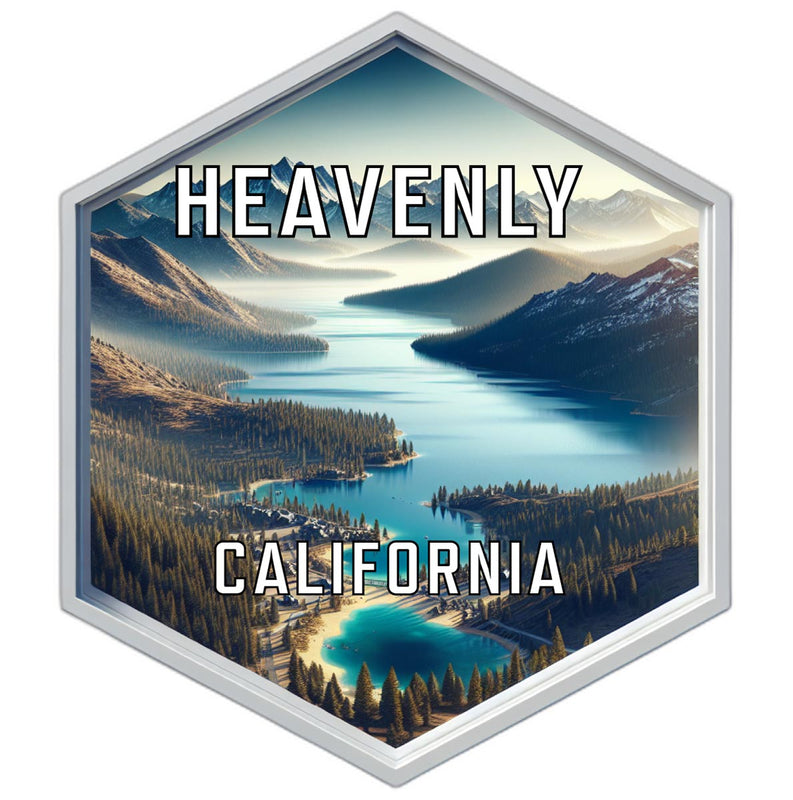 Heavenly California Travel Destination Souvenir Vinyl Decal Sticker 2-Inch