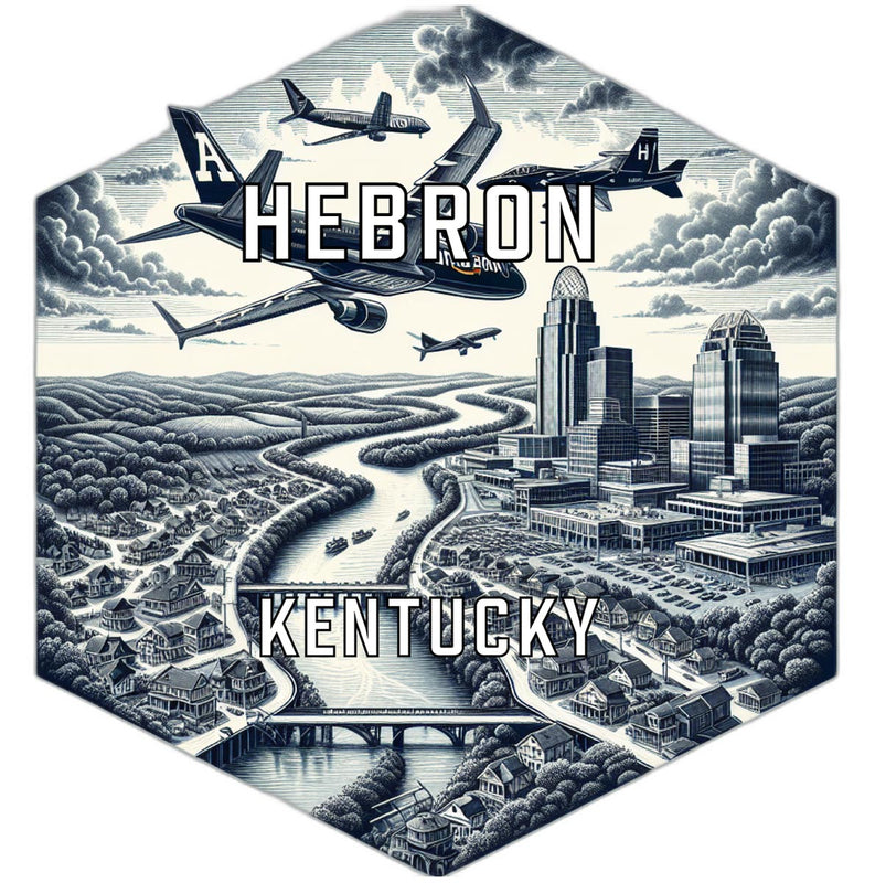 Hebron Kentucky Travel Destination Souvenir Vinyl Decal Sticker 2-Inch