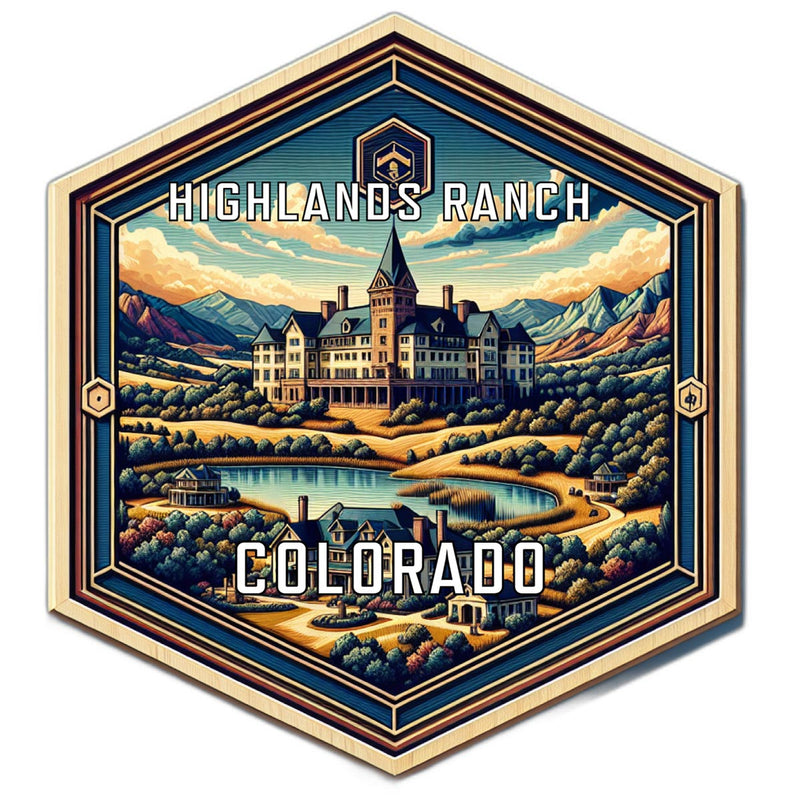 Highlands Ranch Colorado Travel Destination Souvenir Vinyl Decal Sticker 6-Inch