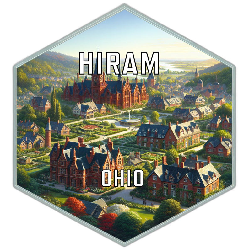 Hiram Ohio Travel Destination Souvenir Vinyl Decal Sticker 2-Inch