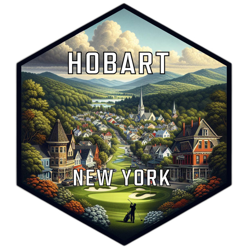 Hobart New York Travel Destination Souvenir Vinyl Decal Sticker 6-Inch