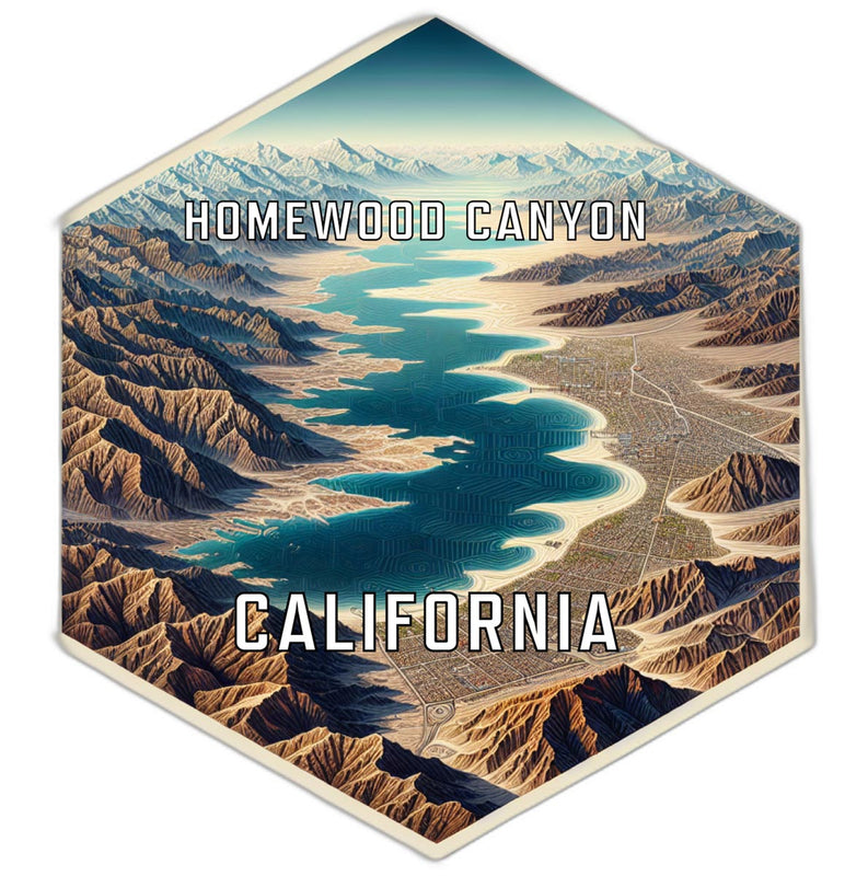 Homewood Canyon California Travel Destination Souvenir Vinyl Decal Sticker 4-Inch