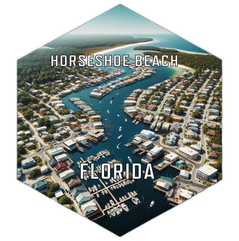 Horseshoe Beach Florida Travel Destination Souvenir Vinyl Decal Sticker 2-Inch