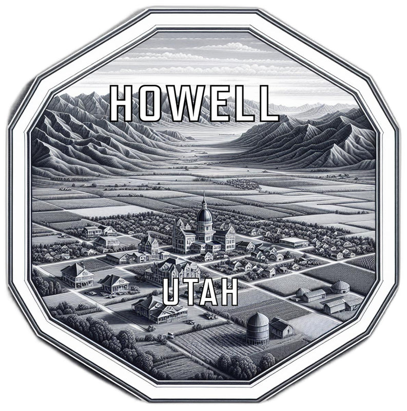 Howell Utah Travel Destination Souvenir Vinyl Decal Sticker 2-Inch