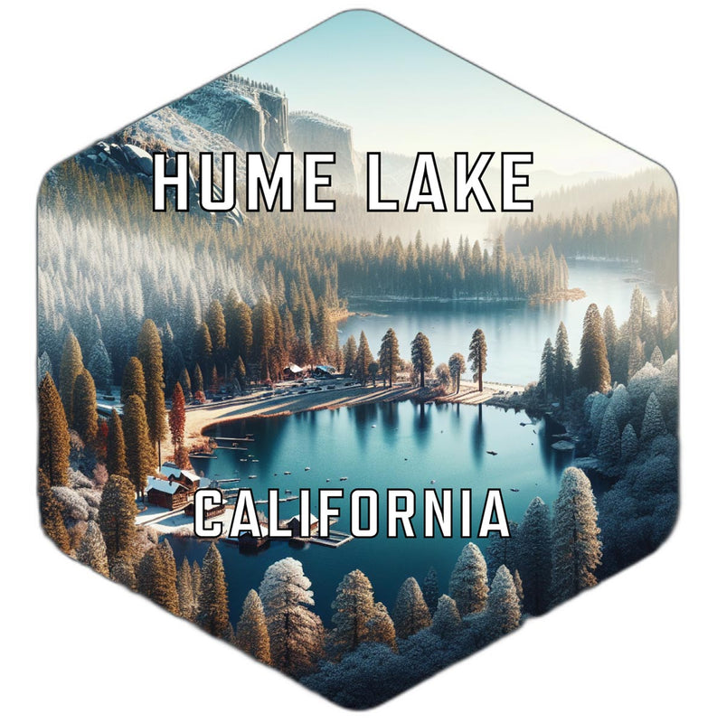 Hume Lake California Travel Destination Souvenir Vinyl Decal Sticker 4-Inch