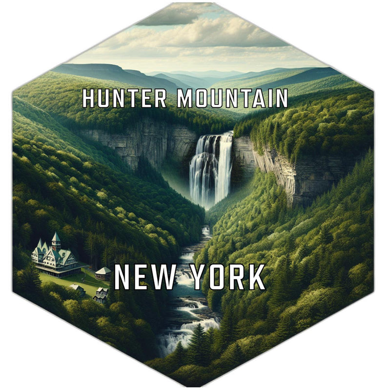 Hunter Mountain New York Travel Destination Souvenir Vinyl Decal Sticker 4-Inch