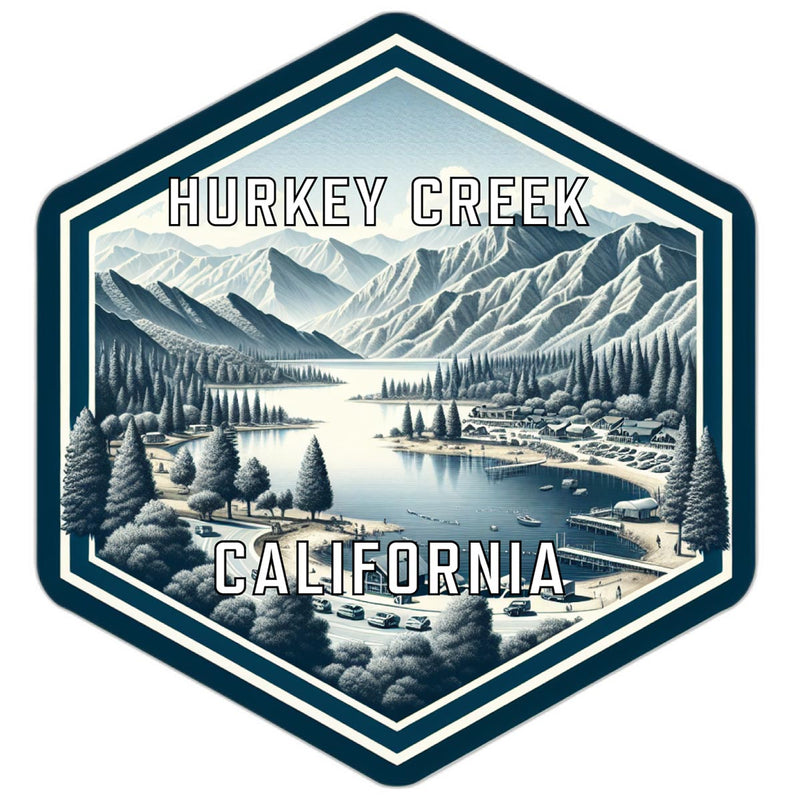 Hurkey Creek California Travel Destination Souvenir Vinyl Decal Sticker 2-Inch