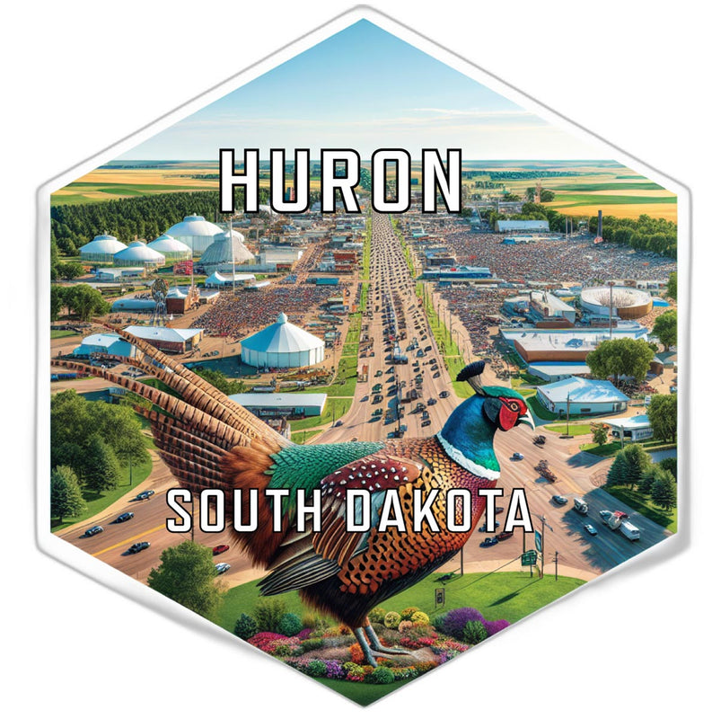 Huron South Dakota Travel Destination Souvenir Vinyl Decal Sticker 6-Inch