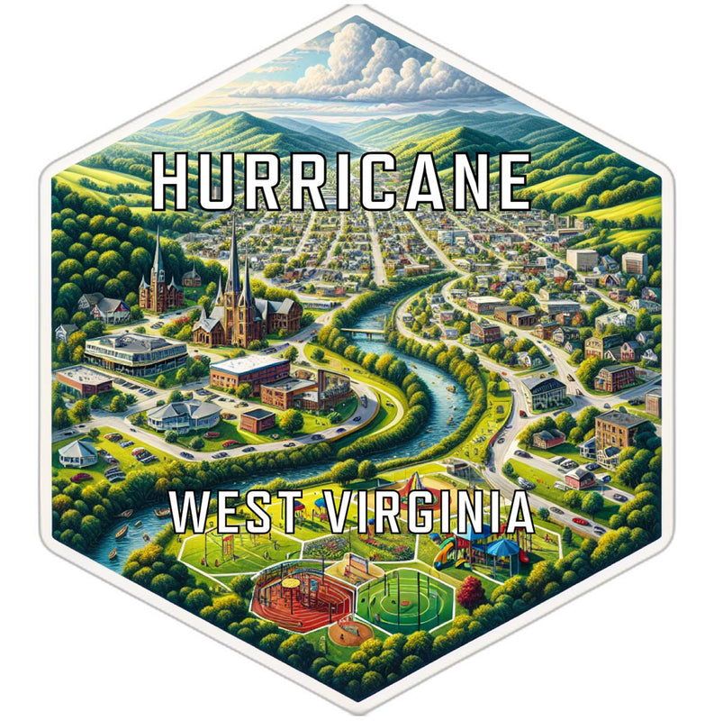 Hurricane West Virginia Travel Destination Souvenir Vinyl Decal Sticker 2-Inch