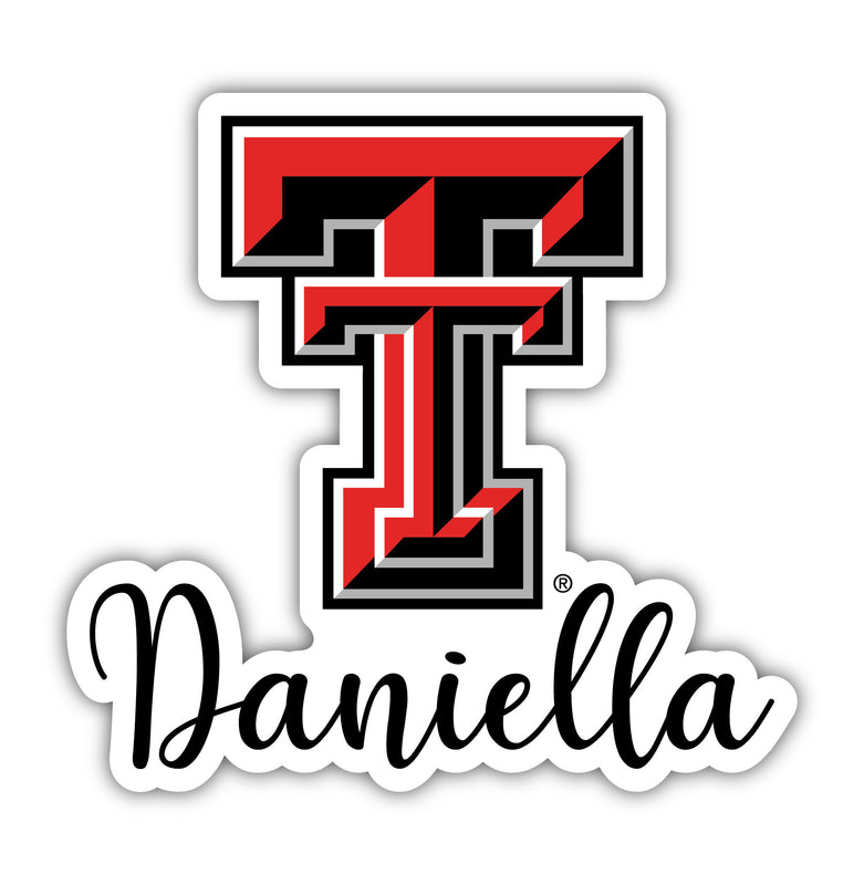 Texas Tech Red Raiders 2-Inch on one of its sides NCAA Durable School Spirit Vinyl Decal Sticker
