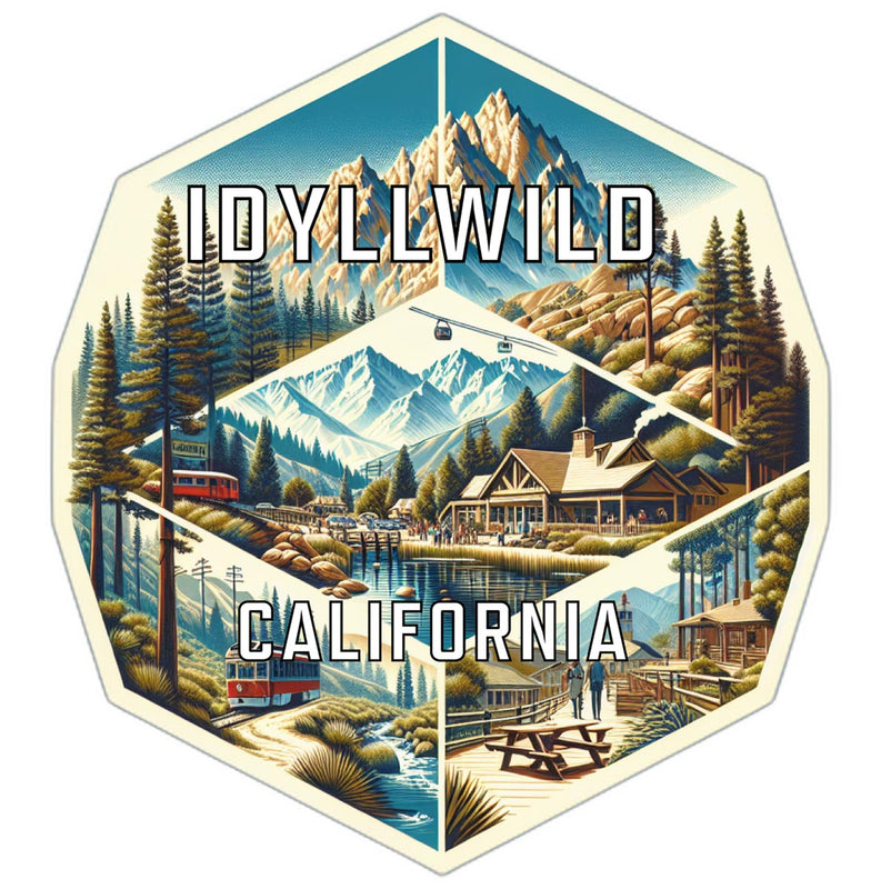 Idyllwild California Travel Destination Souvenir Vinyl Decal Sticker 4-Inch