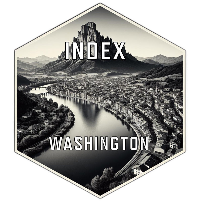 Index Washington Travel Destination Souvenir Vinyl Decal Sticker 2-Inch