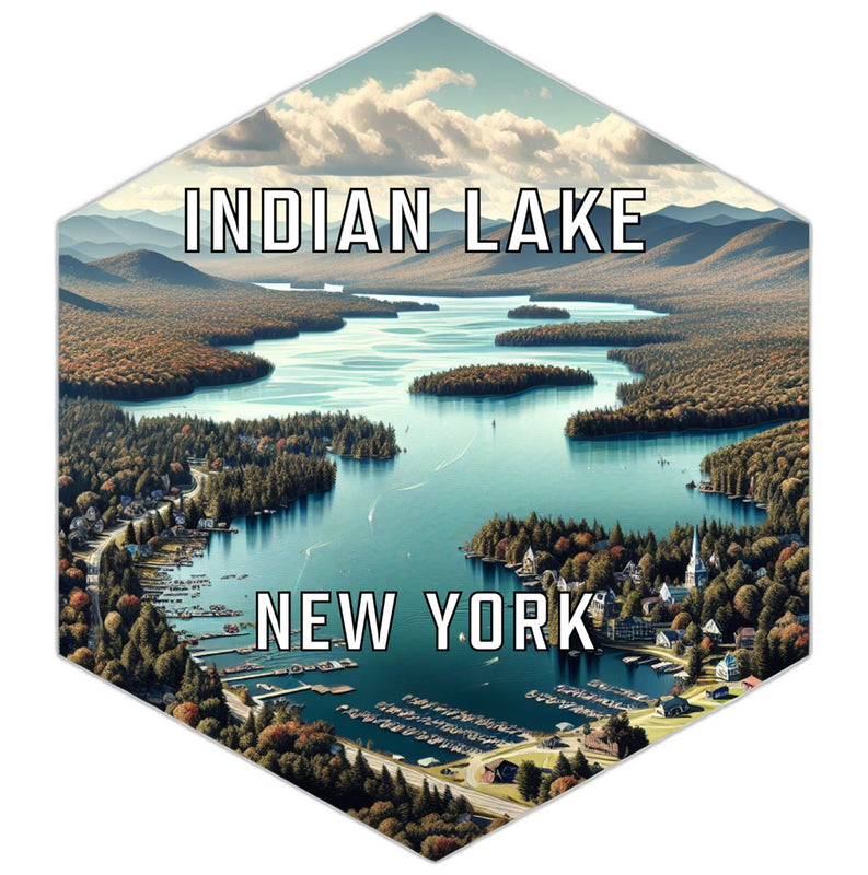 Indian Lake New York Travel Destination Souvenir Vinyl Decal Sticker 6-Inch
