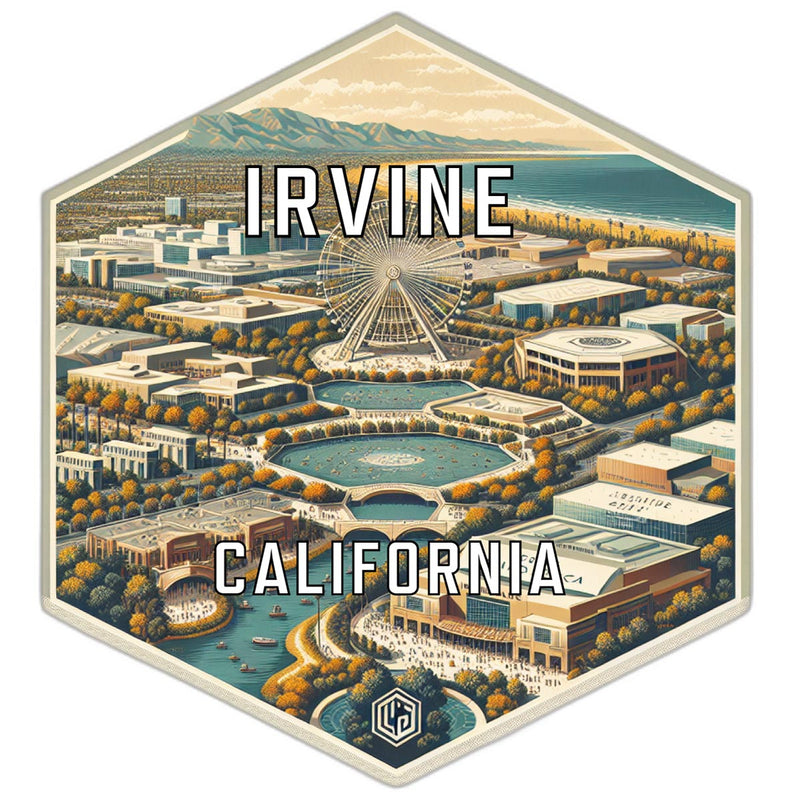 Irvine California Travel Destination Souvenir Vinyl Decal Sticker 6-Inch