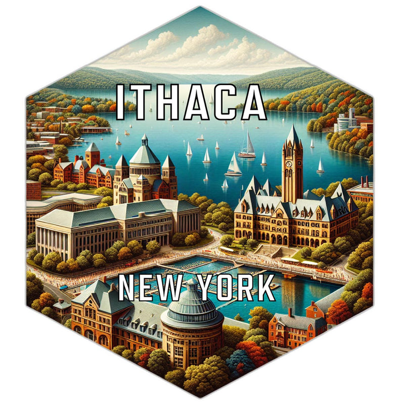 Ithaca New York Travel Destination Souvenir Vinyl Decal Sticker 2-Inch