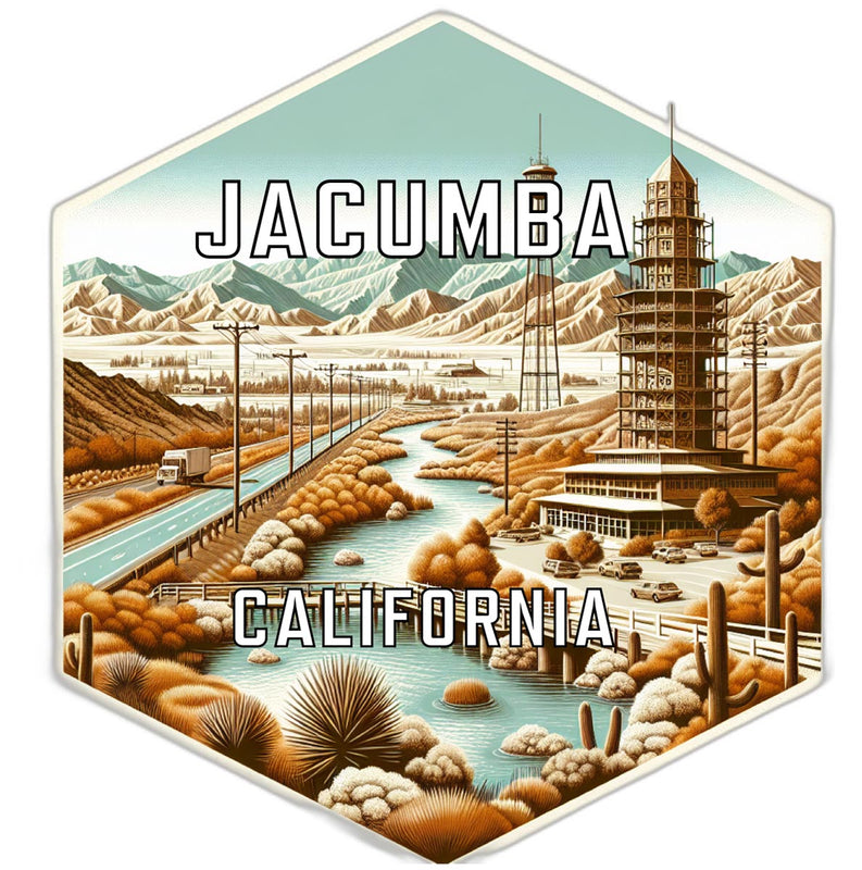 Jacumba California Travel Destination Souvenir Vinyl Decal Sticker 6-Inch