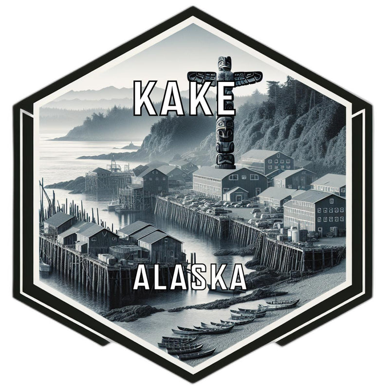 Kake Alaska Travel Destination Souvenir Vinyl Decal Sticker 2-Inch
