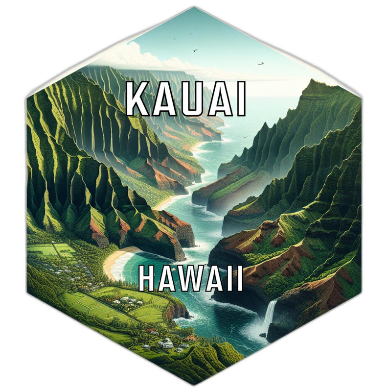 Kauai Hawaii Travel Destination Souvenir Vinyl Decal Sticker 2-Inch
