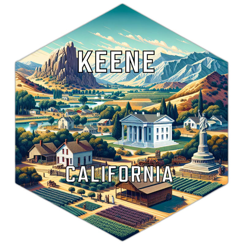 Keene California Travel Destination Souvenir Vinyl Decal Sticker 2-Inch