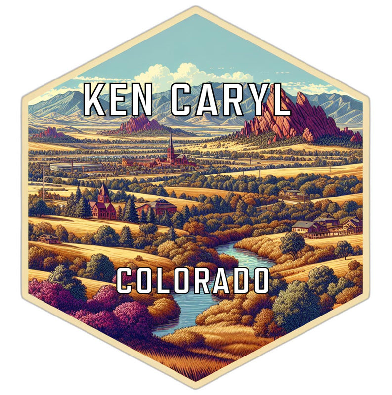 Ken Caryl Colorado Travel Destination Souvenir Vinyl Decal Sticker 2-Inch