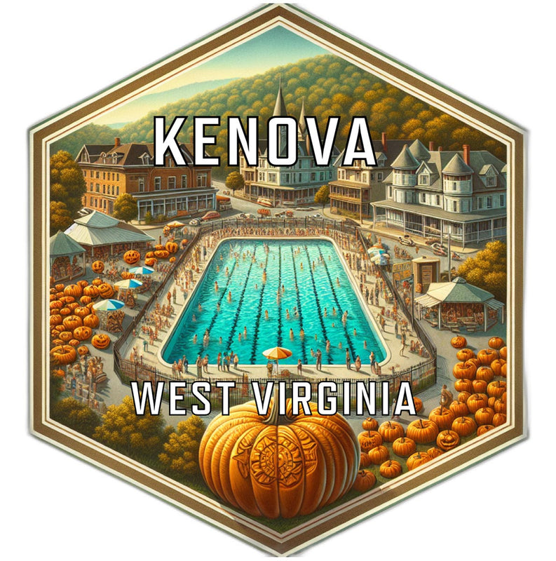 Kenova West Virginia Travel Destination Souvenir Vinyl Decal Sticker 6-Inch