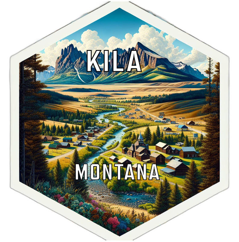 Kila Montana Travel Destination Souvenir Vinyl Decal Sticker 2-Inch