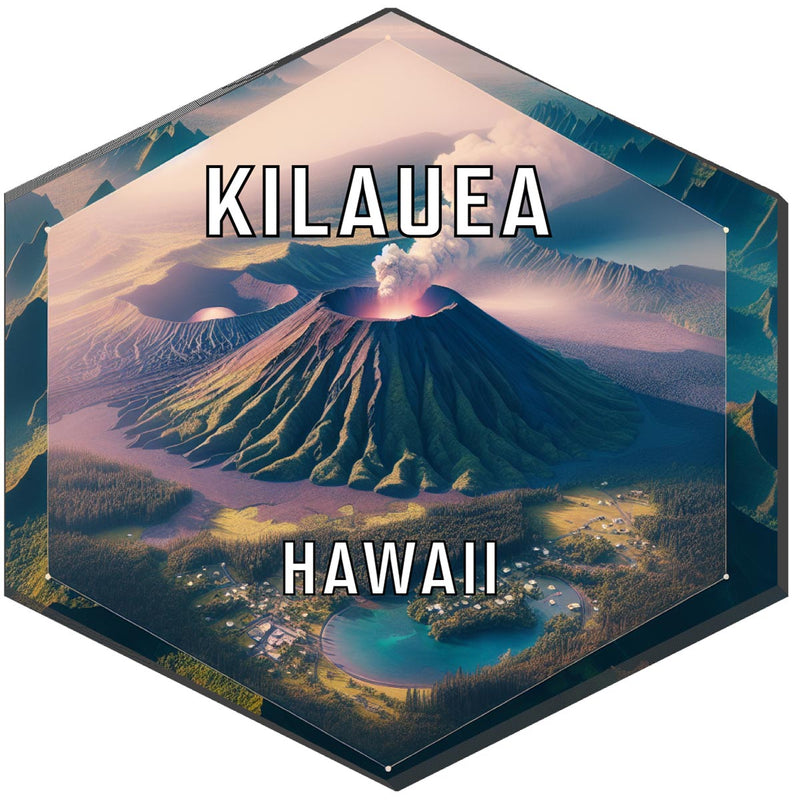 Kilauea Hawaii Travel Destination Souvenir Vinyl Decal Sticker 2-Inch
