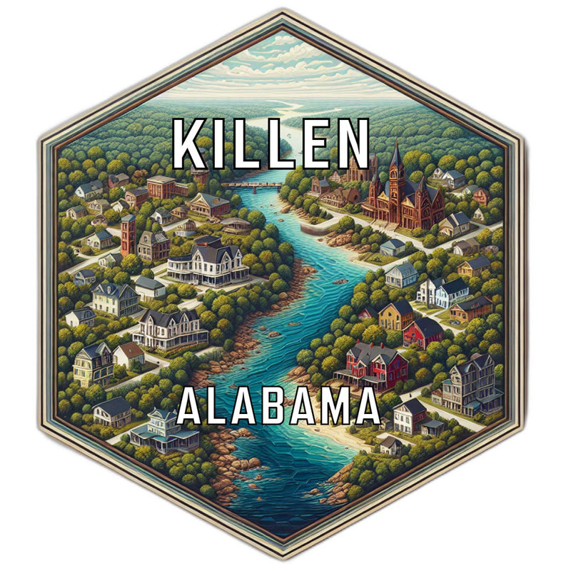Killen Alabama Travel Destination Souvenir Vinyl Decal Sticker 2-Inch