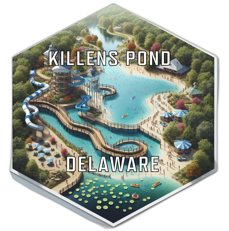 Killens Pond Delaware Travel Destination Souvenir Vinyl Decal Sticker 6-Inch