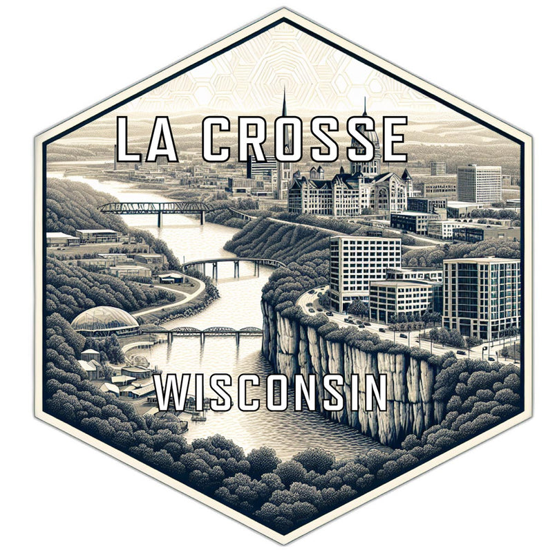 La Crosse Wisconsin Travel Destination Souvenir Vinyl Decal Sticker 6-Inch