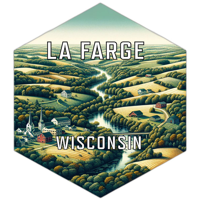 La Farge Wisconsin Travel Destination Souvenir Vinyl Decal Sticker 6-Inch