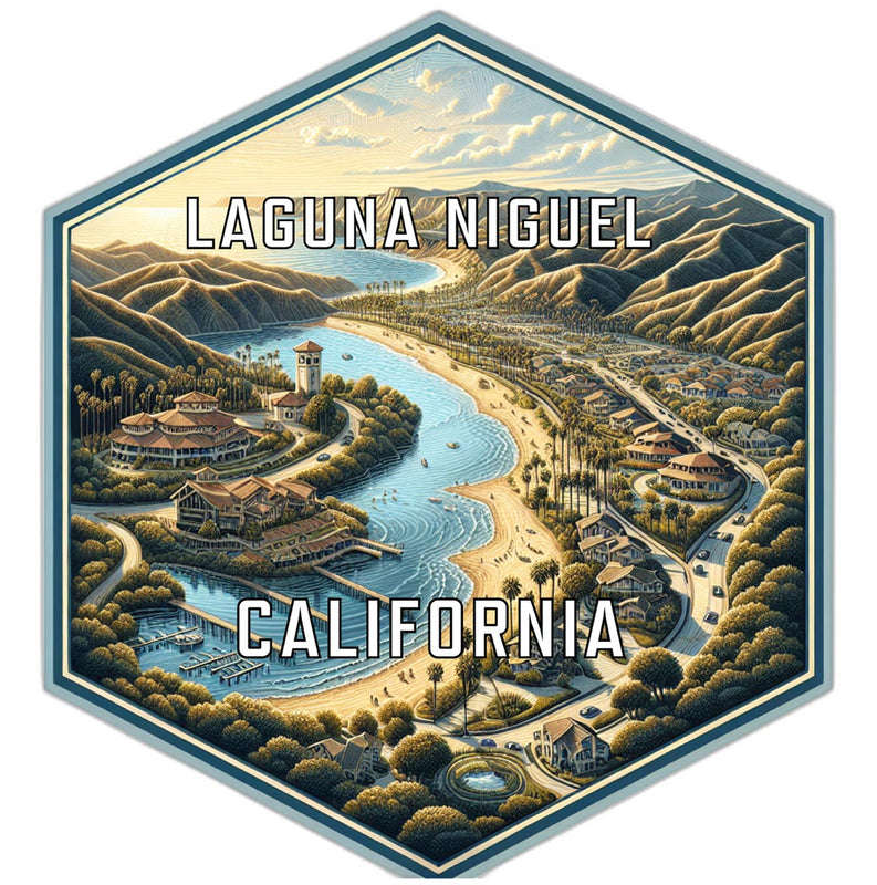 Laguna Niguel California Travel Destination Souvenir Vinyl Decal Sticker 4-Inch